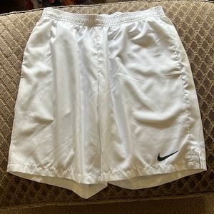 White Nike Dri-Fit Shorts